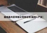 越南最大区块链公司排名榜[越南ic产业]